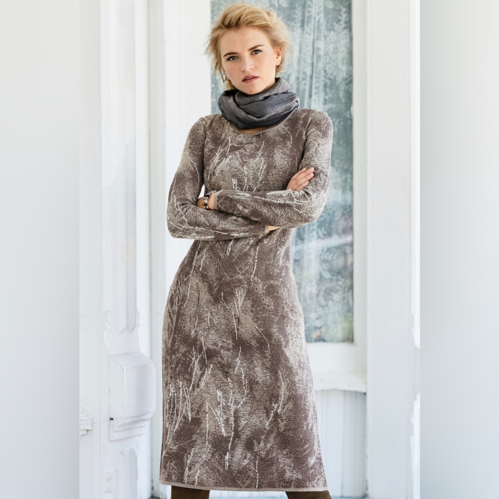 Peruvian Connection Borghese Dress - Knit Metallic Shimmer